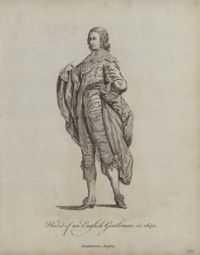 Habit of an English Gentleman in 1640 by English School